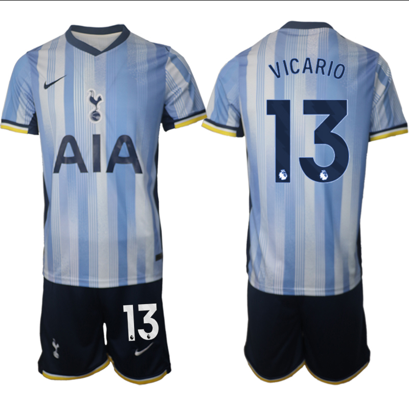 Men 2024-2025 Club Tottenham away Blue 13 Soccer Jersey